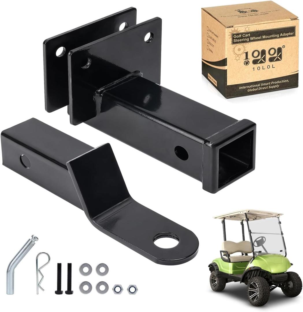 10L0L Golf Cart Rear Chassis Trailer Hitch and Receiver for Yamaha G29 Drive (2007-2016) G&E Golf Cart Model