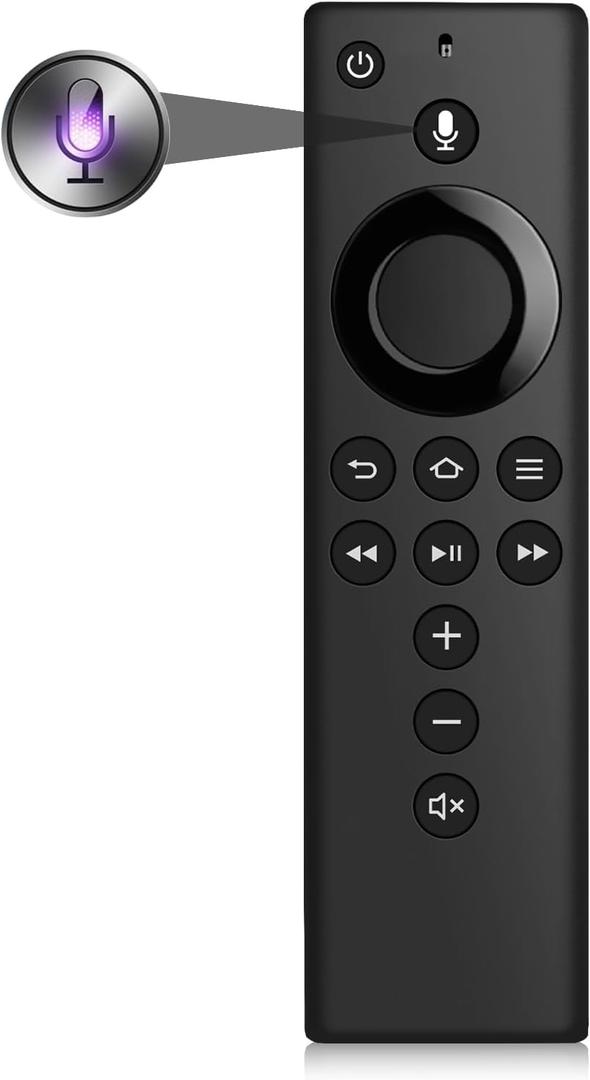 L5B83H (2nd Gen) Voice Remote Control Compatible with Fire AMZ Smart TV Stick (2nd Gen/3rd Gen) Smart TV Cube (1st Gen/2nd Gen) Smart TV Stick Lite 4K