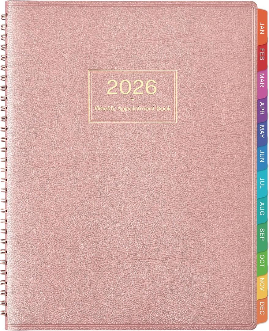 2026 Appointment Book/Planner - Weekly Appointment Book 2026 Planner, Jan.2026 - Dec.2026, 9"x 11", Daily/Hourly Planner 2026