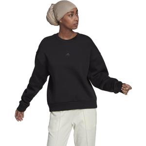 adidas womens All Szn Sweatshirt (Black, L)