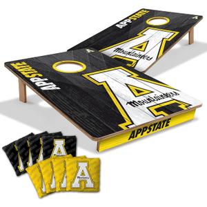 YouTheFan NCAA 2 x 3 Wood Cornhole Game with Logo Bags (Appalachian State Mountaineers)