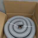 Dust Collection Hose 2-1/2" 20ft Heavy Duty Gray Flexible PVC Suction Pipe