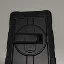 BMOUO for Samsung Galaxy Tab A9+ Plus Case 11" 2023 (SM-X210/X216/X218), Shockproof Galaxy Tab A9 Plus Case with Rotating Stand and Hand/Shoulder Strap, Black