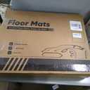 Car Cargo Liner & Floor Mats for Mazda 3 Hatchback: 2014 2015 2016 2017 2018 Custom Fit All Weather Waterproof TPE Floor Liners, Front & Rear & Cargo Mat Tray Accessories, 4PCS (No Fit for Sedan)