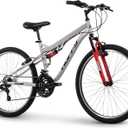 Huffy Stone Mountain Bike for Men and Women, 20/24/26, 6-Speed (20) or 21-Speed, Front or Dual Suspension (Varies), Multiple Colors, Adjustable Saddle, Shimano Equipped, All-Terrain Tires