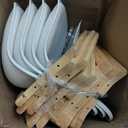 OLIXIS Set of 4 Dining Kitchen Mid-Century Modern Chairs with Wood Legs and PU Leather Cushion for Living Room Bedroom Outdoor Lounge, White