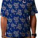 Blue 84 NHL Mens NHL Officially Licensed Short Sleeve Performance Polo Floral (Large, Team Color)