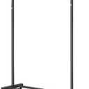 VICERII Clothes Rack, 130LB Capacity Heavy Duty Clothing Rack with Wheels and Bottom Shelf, 52.17 Inch Rolling Racks for Hanging Clothes, Coats, Shirts, Sweaters, Skirts, Dress, Black
