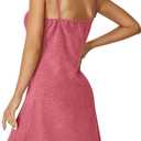 Vrtige Women's Sexy Lace V Neck Strap Full Slip Babydoll Chemise Nightgown Lingerie