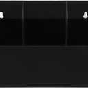 STOBOK Wall-mounted Remote Holder Organizer Box Sturdy Storage for Controllers Keys Accessories for Bedroom Living Room Kitchen Office Lightweight Easy to Install