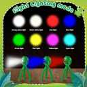 TOLYS Frog Kids Flashlight  Rechargeable LED Torch with 8 Color Modes, USB-C, Fun Flashlight for Boys & Girls, Perfect for Parties, Camping & Outdoor Adventures