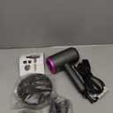 slopehill Professional Ionic Hair Dryer, Powerful 1800W Fast Drying Low Noise Blow Dryer with 2 Concentrator Nozzle 1 Diffuser Attachments for Home Salon Travel (Grey)