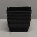 12-Pack Mini Plastic Storage Baskets Trays, Gray Tiny Storage Baskets