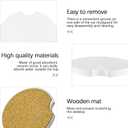 30Pcs Sublimation Blank Car Coasters,2.75inch/7mm Water Absorbent Ceramic Blank Thick Round with Finger Grooves for Easy Removal,Suitable for Sublimation DIY Crafts Painting Heat Transfer Car Coasters