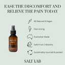 Salt Lab Magnesium Oil Spray, Travel Size Topical Magnesium Spray for Adults, Gift for Relaxation, Supports Restful Sleep, Lightweight, Easy to Apply & Quick Drying, Fragrance Free, 3.4 Fl Oz, 1 Pack