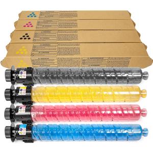 IM C2000 IM C2500 Toner Cartridge Compatible Replacement for 842307 842308 842309 842310 Toner for Use in Ricoh Savin Lanier IM C2000 IM C2500 Printer Toner (Black Cyan Magenta Yellow,4 Pack)