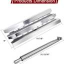 Hiorucet Grill Parts for Broil King 5-Burner Baron 590, 9235-24, 9235-84, Baron 540, 9231-84, 4-Burner 9221-64, Baron 440, Baron 420, 3-Burner Baron 320, 9221-54, 9211-54, Heat Plates Burner Tubes