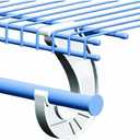 SuperSlide White Closet Rod Support Pack of 2