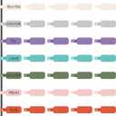 Trilancer Cable Cord Labels Large Size, for Organizing Wires and Identification, Multicolored Handwriting Cable Tags, Reusable with Multiple Uses - 35 PCS