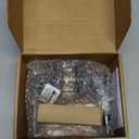 Estmoon Door Lock Matte Black Door Knob with Lock, Heavy Duty Keyed Front Door Handle Exterior Lockset, Entrance Exterior Door Knob for Bedroom, Bathroom, Front Door, Office, 1 Pack