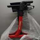 Foldable Rollator Walker for Seniors & Adults with Seat, Support Up to 300 lbs, 19 lbs Lightweight, Adjustable Arms, 10-Inch Big Wheels for All Terrain, R1 (Urban Red)