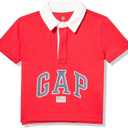 GAP Baby Boys Short Sleeve Logo Polo Shirt Tomato Sauce 6-12M