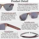 Bifocal Sunglasses for Men Wrap-Around Sports Sun Readers Oversized NO Line Bifocal Reading Glasses UV400 Protection (Gray)