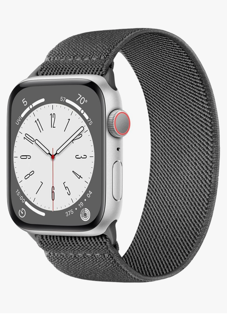 Stretchy Solo Loop Bands Compatible with Apple Watch Band 38mm 40mm 41mm 42mm 44mm 45mm 46mm 49mm Women Men, Soft Nylon Elastic Sport iWatch Bands Strap for iWatch Ultra 2 SE Series 10 9 8 7 6 5 4 3