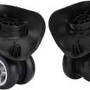 2Pcs Luggage Replacement Wheels, Suitcase Swivel Coaster Wheels