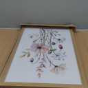 WRFON Framed Botanical Canvas Wall Art Set of 3, Watercolor Floral Prints, Framed Flower Wall Decor for Bedroom Bathroom Living Room, 16x24 Inch Each