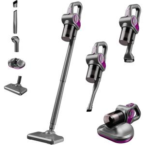 Cordless Vacuum Cleaner, Stick Vacuum Cordless Rechargeable with 15KPa Powerful Suction and 2 Power Levels, 6-in-1 Lightweight Removable Handheld Vac, for Hardwood Floor Carpet Pet Hair
