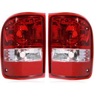 Tail lights Assembly Compatible with 2001-2011 Ford Ranger Left and Right OE Style Rear Light Taillights Replacement for 6L5Z13405AA 6L5Z13404AA