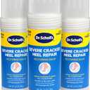 Dr. Scholl's Severe Cracked Heel Repair Restoring Balm 2.5oz, with 25% Urea for Dry, Cracked Feet, Heals and Moisturizes for Healthy Feet, Epsom Salt Soothes, Safe for Diabetics, 3-pack