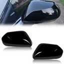 VANKUB Car Exterior Door Side Rearview Mirror for To-yota Camry 2025 2024 2023 2022 2021 2020 2019 2018 Accessories Rear View Mirror Caps（Glossy Black）