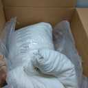 WONGS BEDDING White Comforter Set Queen, 3 Pieces Ruffle Farmhouse Shabby Chic Boho Comforter for Queen Bed, Soft Seersucker Textured Bedding Set with 1 Ruffle Comforter, 2 Tufted Pillowcases 90"×90"