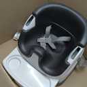 Ingenuity Baby Base 2-in-1 Booster Feeding and Floor Seat with Self-Storing Tray - Slate