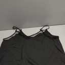 Womens Silk Satin Cami Tank Top 2026 Mesh V-Neck Adjustable Strap Sleeveless Summer Camisole Blouse (3X-Large)