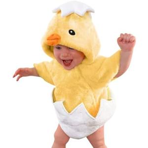 MOMMY'S NEW MAN Halloween Adorable Infant Hatching Chicken Costume Baby Chick Animal Romper For Girls And Boys, Size 12-18M