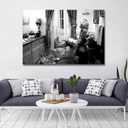 Humor Dumb and Dumber Posters for Bathroom Decor-Funny Bathroom Movie Black And White Framed Art The Toilet Poster Canvas Wall Art Prints for Christmas Bathroom Decor (8 x 12 in Framed)