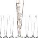 Craft and Party, Sets of 6, Clear Trumpet Vases, 24" Height. (6, 24")
