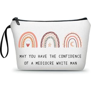 Inspirational Thoughtful Quirky Gifts for Her,Intersectional Feminism,Feminist Makeup Bag,Women Gift Ideas,Small Cosmetic Bag (fri17)