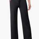 Women's Relaxed Fit Dri-More Core Cotton Blend Yoga Pants, Black, Size 2XL
