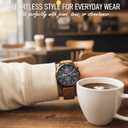 Distinctive Mens Analog Chronograph Watches with Auto Date & Multi Subdials, Fashion Casual Sport Quartz Wrist Watches with Luminous, 3ATM Waterproof, Gift Ideas for Men, Boyfriend, Husband, Dad