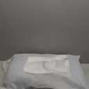 Cervical Neck Pillow for Memory Foam  Soft Ergonomic Side Sleeper Pillow for Neck Pain Relief, Ice Silk Zipperless Pillowcase, Eco-Friendly and Durable Material (Light Blue)