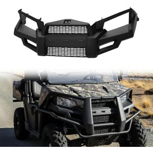 Front Fascia for Polaris Ranger Midsize 570 500 ETX EV 2016-2022 Accessories, Black Combined Front Lower Mesh Grille Bumper Brush Guard for Ranger Mid Size 570 500, Replace #5451005-070