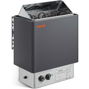 VEVOR Sauna Heater,220V Electric Sauna Stove, Steam Bath Sauna Heater 3h Timer and Adjustable Temp for Max. 176-318 Cubic Feet, (4.5KW) FCC Certification