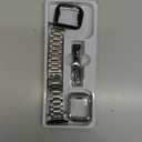 REASDEN Stainless Steel Band and Case Compatible With Apple Watch Iwatch Ultra Series 42/44/45mm, Series1-9,SE 1/2/3, Men Women Classic, Classy Metal Business