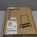 Mirolam Kids Clothing Rack Dress Up Storage Dress Up Rack for Little Girls Small Kids Costume Wardrobe with 2 Fabric Shelves Princess Room Bedroom Decor