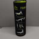 Foam Roller with Printed Exercises - 17.7''x 6'' Lightweight EPE/PE Exercise Roller Foam - Includes 12 Guided Stability, Mobility & Recovery Moves - Dual Color Instructional Design