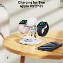 Dual Fast Charger for Apple Watch 11, Magnetic Wireless Charger Stand for iPhone Air/17 Pro Max/17 Pro/17/16/15/14, Charging Station for Apple Watch Ultra 3/SE 3/10/9/8/7/6, Airpods, SwanScout 709M